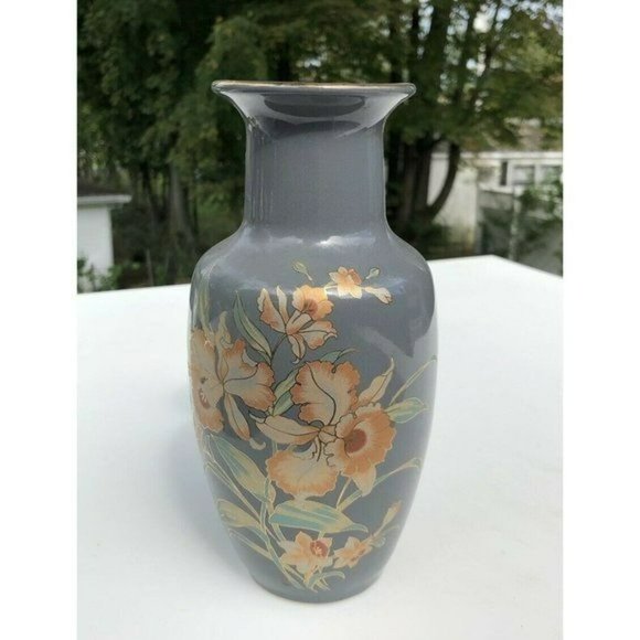 Vintage Shaddy Japanese‎ Vase  Hand Painted Porcelain - Picture 14 of 14